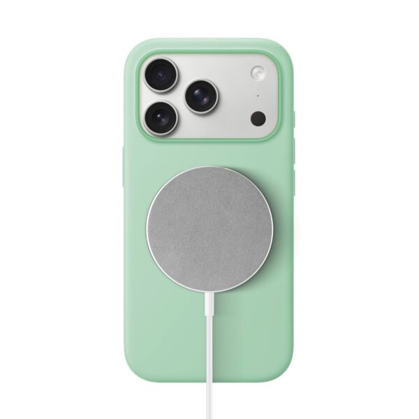 Solidenz Groen Siliconen iPhone 17 Pro Max hoesje met MagSafe - Mint - Afbeelding 2