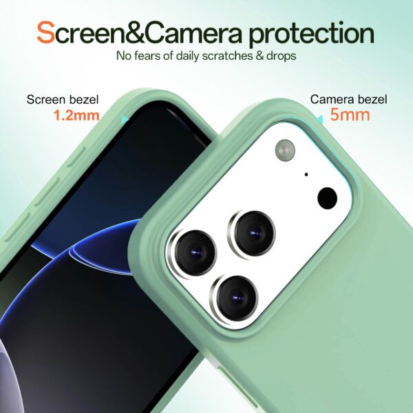 Solidenz Groen Siliconen iPhone 17 Pro Max hoesje met MagSafe - Mint - Afbeelding 3