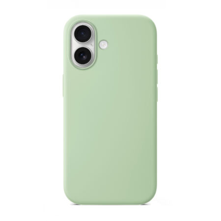 Solidenz Groen Siliconen iPhone 16 hoesje met MagSafe – Mint