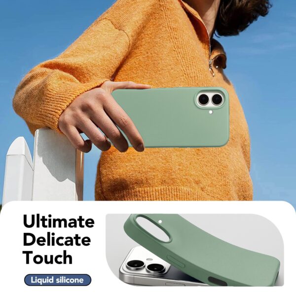 Solidenz Groen Siliconen iPhone 16 hoesje met MagSafe - Mint - Afbeelding 4