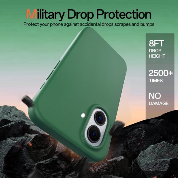 Solidenz Groen Siliconen iPhone 17 hoesje met MagSafe - Pine Green - Afbeelding 6