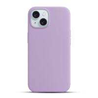 Solidenz Lila Siliconen iPhone 15 hoesje met MagSafe – Lavender