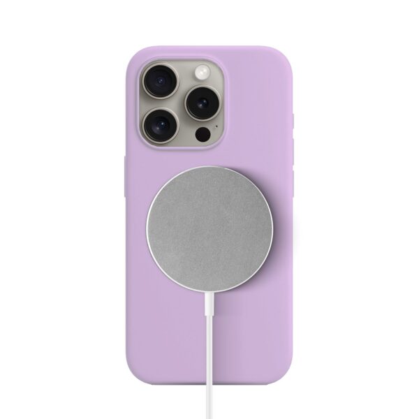 Solidenz Lila Siliconen iPhone 16 Pro Max hoesje met MagSafe - Lavender - Afbeelding 2