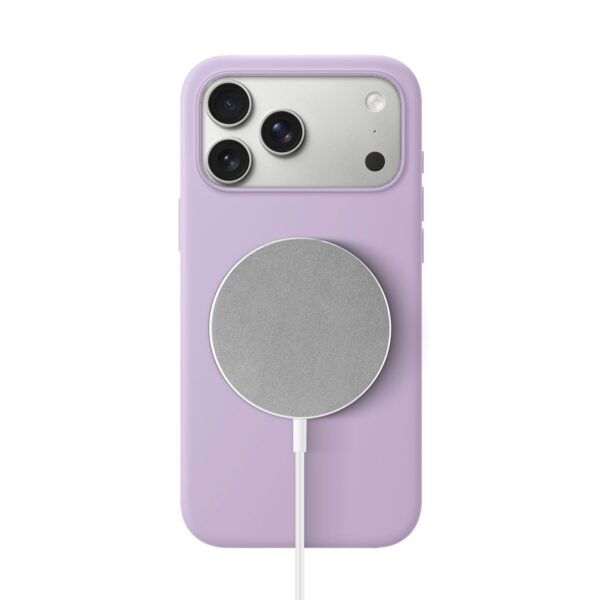 Solidenz Lila Siliconen iPhone 17 Pro hoesje met MagSafe - Lavender - Afbeelding 2