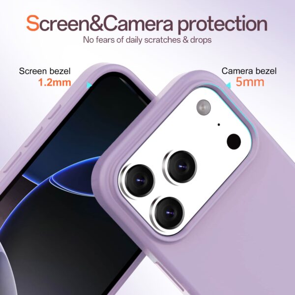 Solidenz Lila Siliconen iPhone 17 Pro hoesje met MagSafe - Lavender - Afbeelding 3