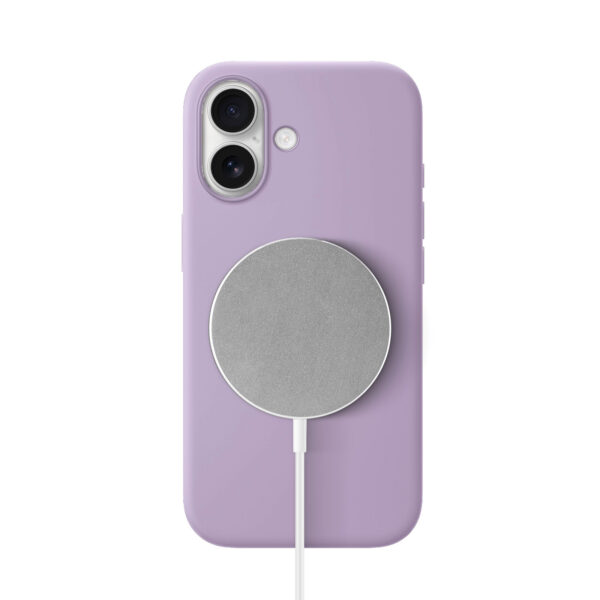 Solidenz Lila Siliconen iPhone 16 hoesje met MagSafe - Lavender - Afbeelding 2