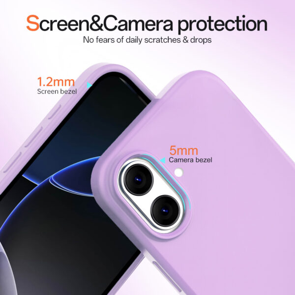 Solidenz Lila Siliconen iPhone 16 hoesje met MagSafe - Lavender - Afbeelding 3