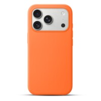 Solidenz Oranje Siliconen iPhone 17 Pro Max hoesje met MagSafe – Papaya