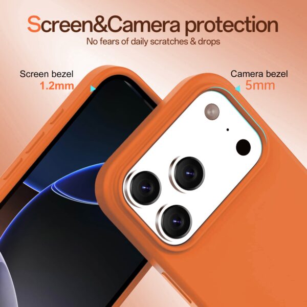 Solidenz Oranje Siliconen iPhone 17 Pro hoesje met MagSafe - Papaya - Afbeelding 3