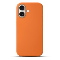 Solidenz Orange Silicone iPhone 17 case with MagSafe – Papaya