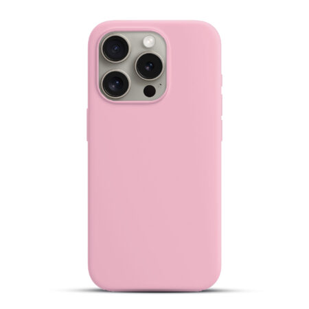 Solidenz Roze Siliconen iPhone 15 Pro Max hoesje met MagSafe – Rose Quartz