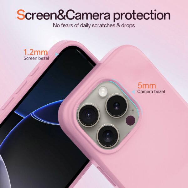 Solidenz Roze Siliconen iPhone 15 Pro Max hoesje met MagSafe - Rose Quartz - Afbeelding 3