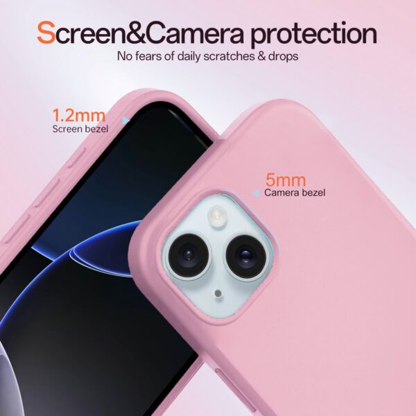 Solidenz Roze Siliconen iPhone 15 hoesje met MagSafe - Rose Quartz - Afbeelding 3