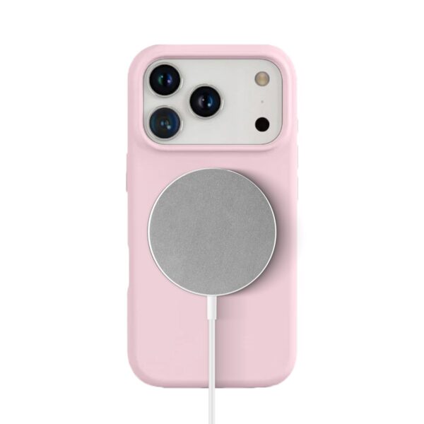 Solidenz Roze Siliconen iPhone 17 Pro hoesje met MagSafe - Rose Quartz - Afbeelding 2