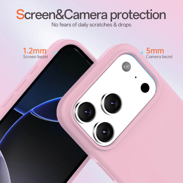 Solidenz Roze Siliconen iPhone 17 Pro hoesje met MagSafe - Rose Quartz - Afbeelding 3