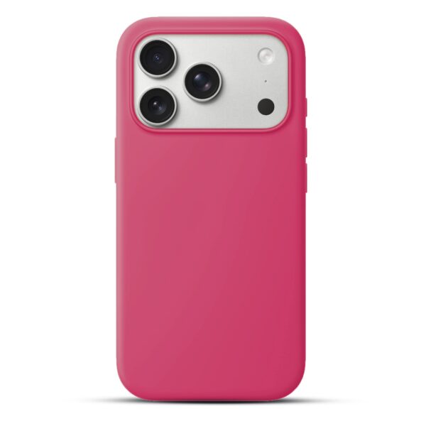 Solidenz Roze Siliconen iPhone 17 Pro hoesje met MagSafe - Royal Fuchsia