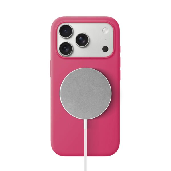 Solidenz Roze Siliconen iPhone 17 Pro hoesje met MagSafe - Royal Fuchsia - Afbeelding 2