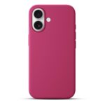 variatie Solidenz Roze Siliconen iPhone 16 hoesje met MagSafe – Royal Fuchsia