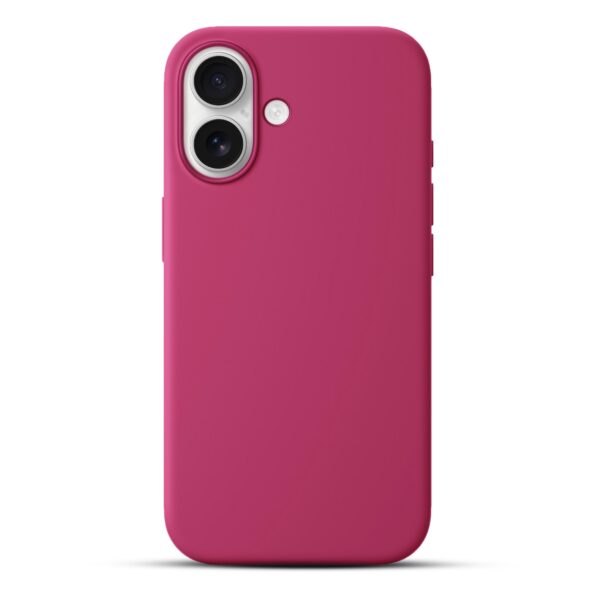 Solidenz Roze Siliconen iPhone 17 hoesje met MagSafe - Royal Fuchsia