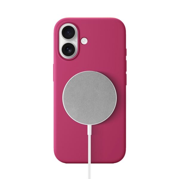Solidenz Roze Siliconen iPhone 17 hoesje met MagSafe - Royal Fuchsia - Afbeelding 2