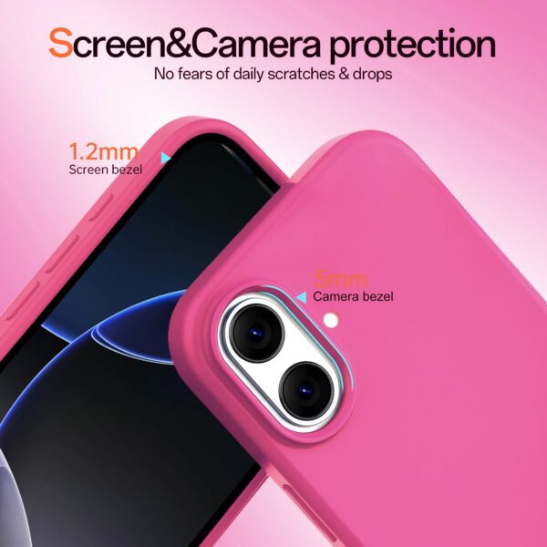 Solidenz Roze Siliconen iPhone 17 hoesje met MagSafe - Royal Fuchsia - Afbeelding 3