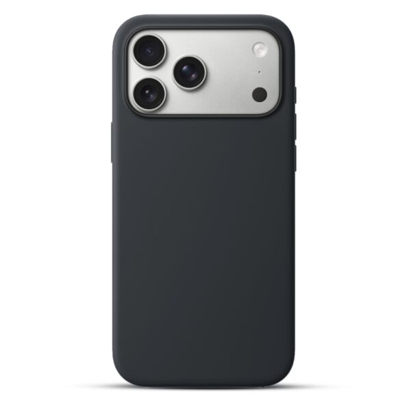 Solidenz Zwart Siliconen iPhone 17 Pro Max hoesje met MagSafe - Midnight Black