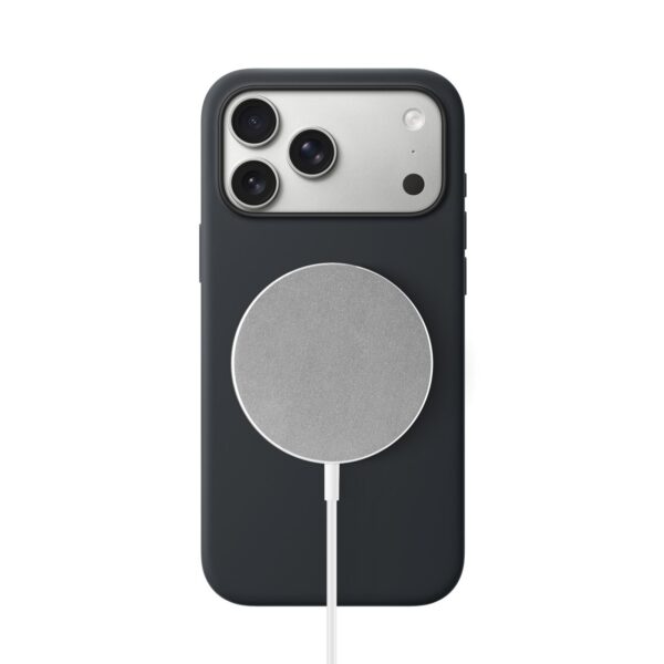 Solidenz Zwart Siliconen iPhone 17 Pro Max hoesje met MagSafe - Midnight Black - Afbeelding 2
