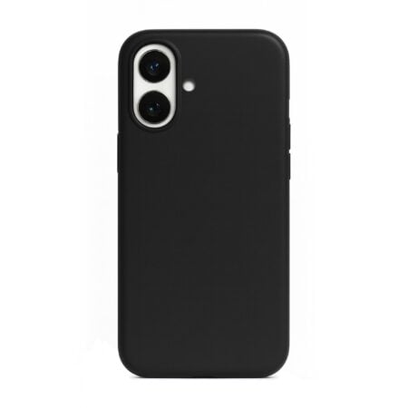 Solidenz Zwart Siliconen iPhone 16 Plus hoesje met MagSafe – Midnight Black