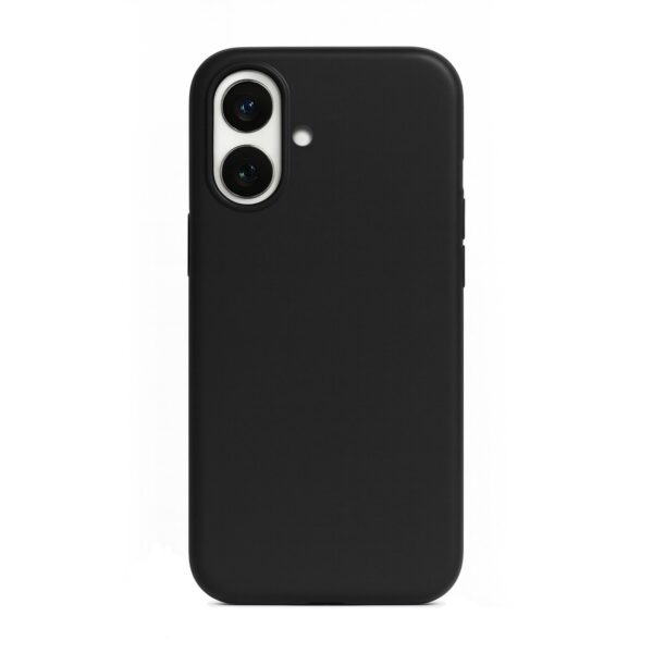 Solidenz Zwart Siliconen iPhone 16 hoesje met MagSafe - Midnight Black