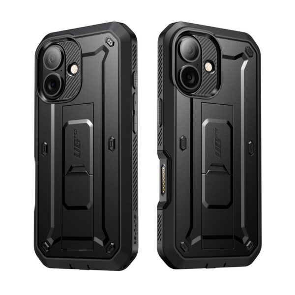 Supcase 360 Backcover met screen protector iPhone 17 hoesje - Zwart - Afbeelding 12