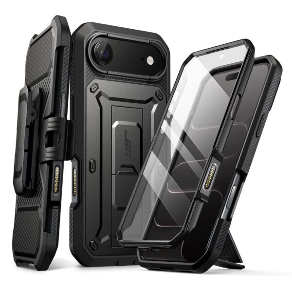 Supcase 360 Backcover with screen protector iPhone Air case - Black