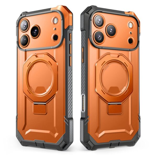 Supcase UB Grip hoesje geschikt voor iPhone 17 Pro Max met MagSafe - Oranje Transparant - Afbeelding 12
