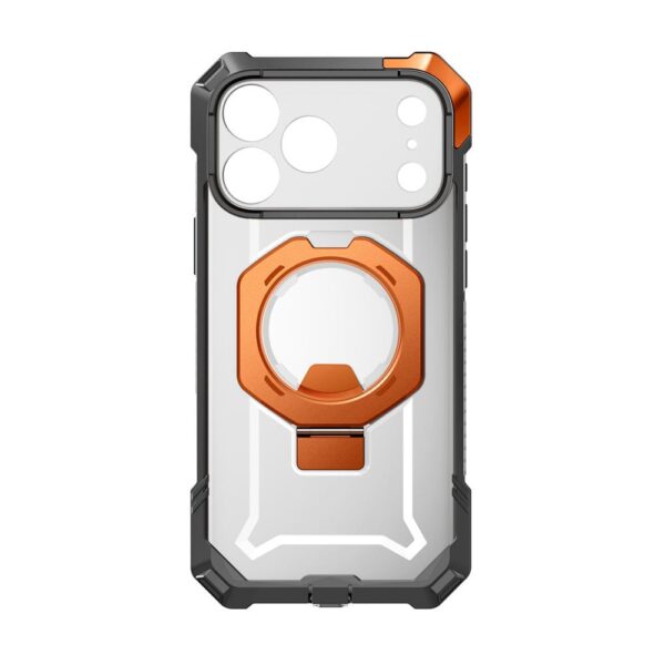 Supcase UB Grip hoesje geschikt voor iPhone 17 Pro Max met MagSafe - Oranje Transparant - Afbeelding 3