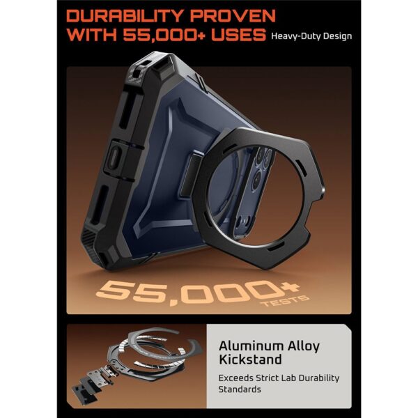 Supcase UB Grip hoesje geschikt voor iPhone 17 Pro Max met MagSafe - Zwart Transparant - Afbeelding 7