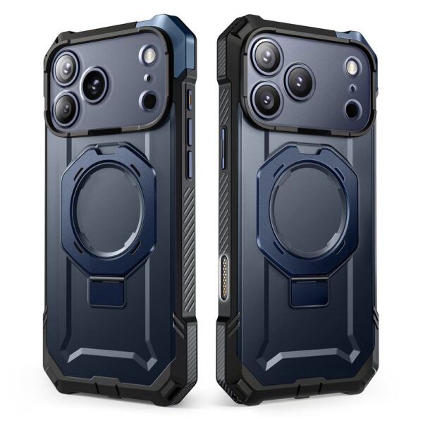 Supcase UB Grip hoesje geschikt voor iPhone 17 Pro met MagSafe - Blauw - Afbeelding 12