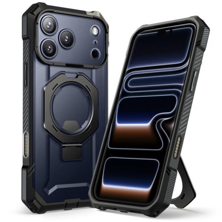 Supcase UB Grip hoesje geschikt voor iPhone 17 Pro met MagSafe – Zwart Transparant