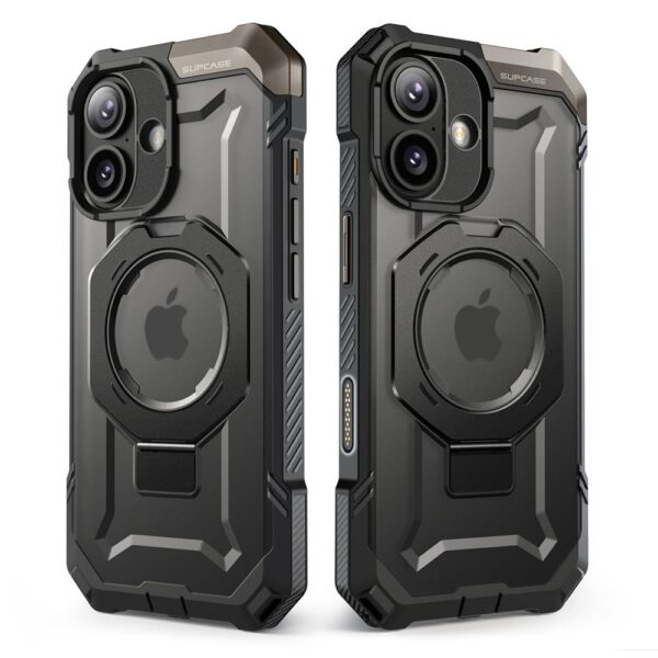 Supcase UB Grip hoesje geschikt voor iPhone 17 met MagSafe - Zwart Transparant - Afbeelding 12