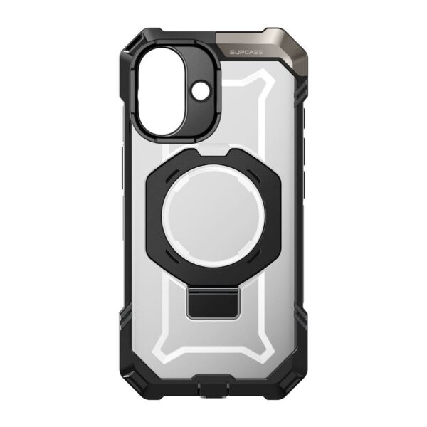 Supcase UB Grip hoesje geschikt voor iPhone 17 met MagSafe - Zwart Transparant - Afbeelding 3