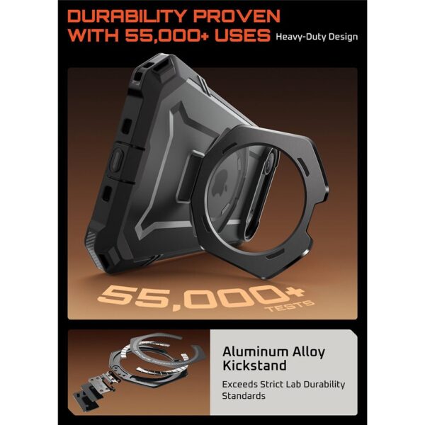 Supcase UB Grip case suitable for iPhone Air with MagSafe - Black Transparent - Image 7