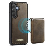 Solidenz Magnetic Wallet Backcover for Samsung Galaxy S25 FE – Brown