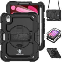 Turtle Shift Extreme Protection 360 Backcase Case iPad Mini 7 / Mini 6 – Black