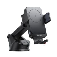 Joyroom Telefoonhouder met draadloze oplader (dashboard) – zwart