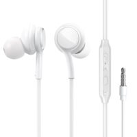 Joyroom bedrade in-ear oordopjes met microfoon en 3,5mm jack – HiFi geluid – Wit