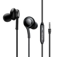 Joyroom bedrade in-ear oordopjes met microfoon en 3,5mm jack – HiFi geluid – Zwart
