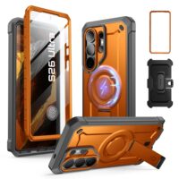 Supcase MagPro hoesje Samsung Galaxy S26 Ultra met screenprotector – Oranje