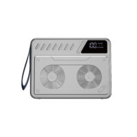 WiWU Powerbank 60000mAh – 3x USB-A en 2x Type-C ingang – Snelladen voor laptop, tablet, telefoon – Zilver