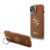 variatie Guess 4G Logo with Camera Stand feature iPhone 15 case – Brown