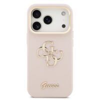 Guess 4G Logo with Camera Stand feature iPhone 17 Pro case – Pink