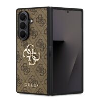 Guess 4G Metal Logo Samsung Galaxy Z Fold7 hoesje – Bruin