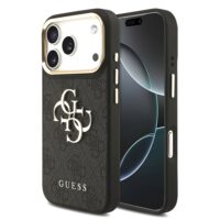 Guess 4G Metal Logo iPhone 17 Pro case – Gray